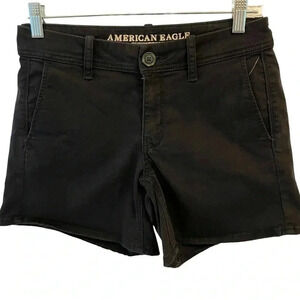 American Eagle Super Stretch X Black Shorts Midi